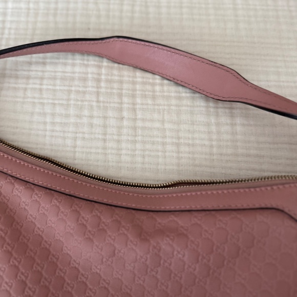 Gucci Hobo Microguccissima Pink Leather Shoulder Bag - Picture 9 of 12
